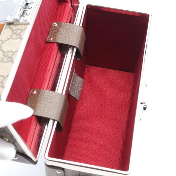 Gucci Bamboo GG Supreme Vanity Case Canvas Vanity Bag 588351 in Good condition - Picture 3 of 8